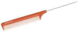 DEWAL B DBО6105 Расческа c метал.хвост.,оранж. 22см