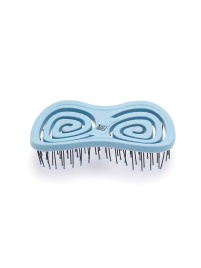 DEWAL B DBEF35-Light blue Щетка массаж., с нейлон.штифт, форма бабочка