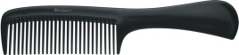 DEWAL CO-6810 Расческа рабочая Эконом с ручкой черная 20,5см