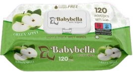 BABYBELLA Влажн.салфет. 120шт  Яблоко