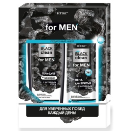 NEW BLACK CLEAN FM ПН (Пена д/бр 250+Гель-душ 400)
