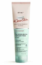 Clean Skin д/пробл/к 3в1 Гель-скраб-маска с углем 100мл