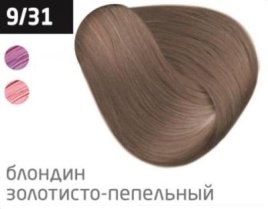 OLLIN Крем-кр д/в 100мл 9/31 блонд. золот.-пепел