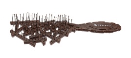 DEWAL EK-5448brown Щетка продувная ECOLOGY корич.