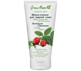Green Mama Маска-пленка д/жир/к 100мл Календула/Шиповник