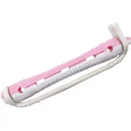 HAR 10553-07 Бигуди пласт. (коклюшки) д/хим.завив. корот. бело-роз 7*70мм 12шт
