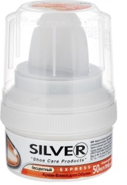 СИЛЬВЕР Крем д/обуви бесцветный 50мл банка с намаз.