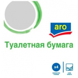 ARO Туалет.бумага 2сл.4рул.Белая