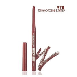 Мисс Таис Кар-ш д/губ мех.№978 терракотовый глиттер