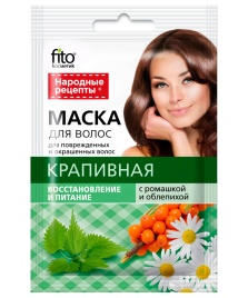 НР Маска д/вол.30мл Крапива+облеп.+ром.