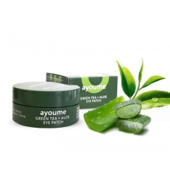 AYOUME Маски-патчи д/глаз 60шт.с Зеленым чаем и Алоэ от отечности