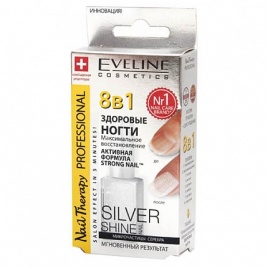Эв N.Ther SShine 8в1 здор ногти макс восст 12мл Серебро