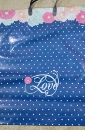 Пакет с пласт.ручк.больш.40*40 LOVE (10)