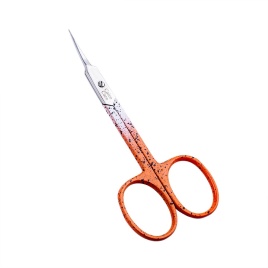 СС  С-317 Ножницы для кутикулы оранжевые изогнутые