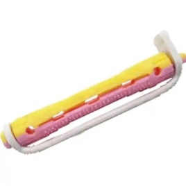 HAR 10553-08 Бигуди пласт. (коклюшки) д/хим.завив. корот. желто-роз 8/70мм 12шт