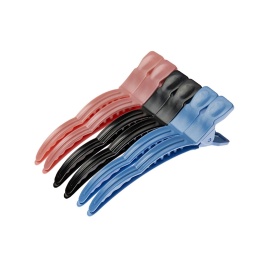 HAR 10899-mix Зажим д/вол.пласт.цветные 11см 6шт.