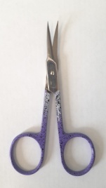 КРАСИВОЕ ДЕЛО  С-317 Ножницы д/кожи. изогнут. Фиолет