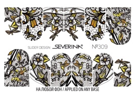 S-A Слайдер-дизайн водные на весь ноготь №309