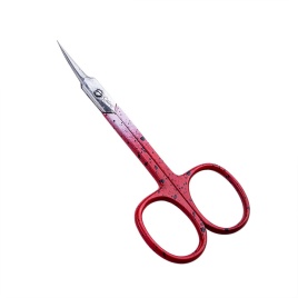 СС  С-317 Ножницы для кутикулы красные изогнутые