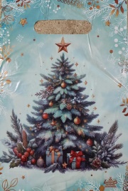 Пакет с вруб.ручк.20х30 Акварель (100)