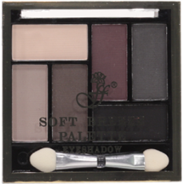 .Ffleur Тени д/бровей/век 6цв.ЕР06 #3 черный+графит+шоколад+паст-роз+асфальт+св.серый