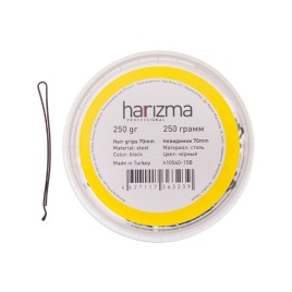HAR 10540-15B Невидимки прямые укороч черн 70мм 250г
