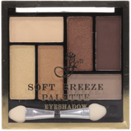 Ffleur  Тени д\век ЕР-06 6цв.№2  песок+белый+золото+беж+каштан+т.коричн.АКЦИЯ+